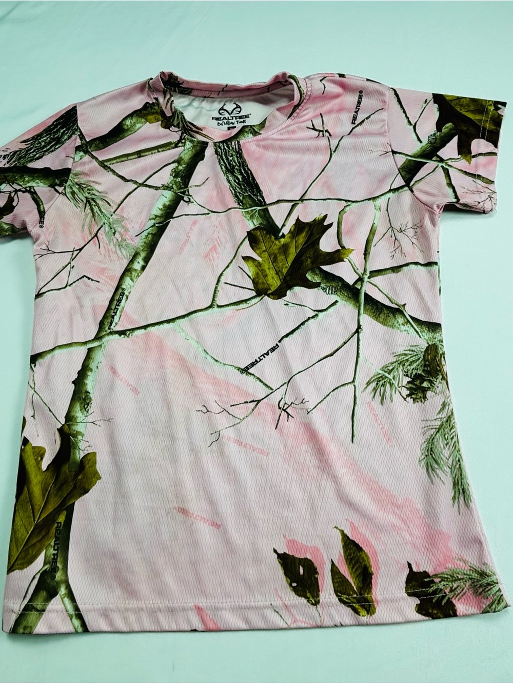 Realtree Kids' Pink Camo Short Sleeve Tee K165